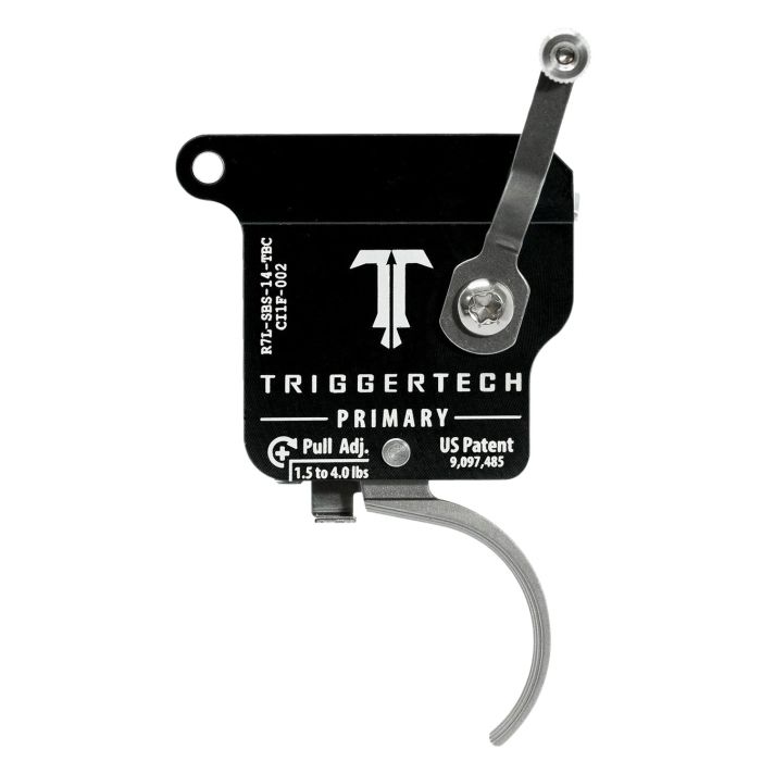TriggerTech R7LSBS14TBC PrimarySingle-Stage Traditional Curved Trigger with 1.50-4 lbs Draw Weight for Remington 700 Left