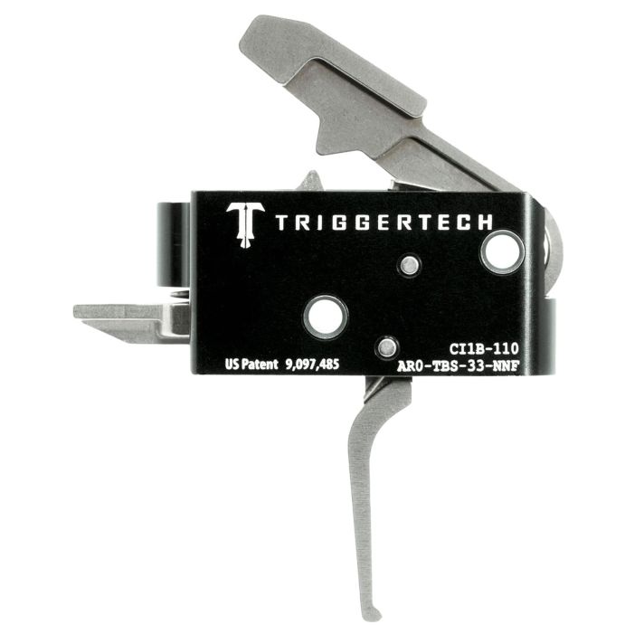 TriggerTech AR0TBS33NNF Competitive Primary Two-Stage Flat Trigger with 3.50 lbs Draw Weight for AR-15 Right