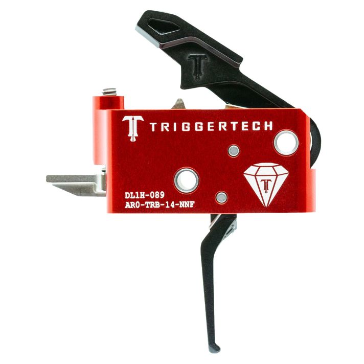 TriggerTech AROTRB14NNF DiamondTwo-Stage Flat Trigger with 1.50-4 lbs Draw Weight for AR-15 Right