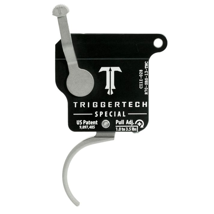 TriggerTech R70SBS13TNC Special Without Bolt Release Single-Stage Traditional Curved Trigger with 1-3.50 lbs Draw Weight for Remington 700 Right