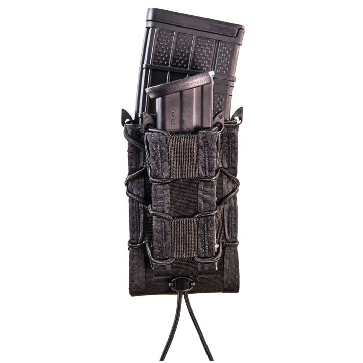High Speed Gear 11DD00BK TACO Double Decker Mag Pouch Double Black Nylon MOLLE Compatible w/ Rifle Compatible w/ Pistol