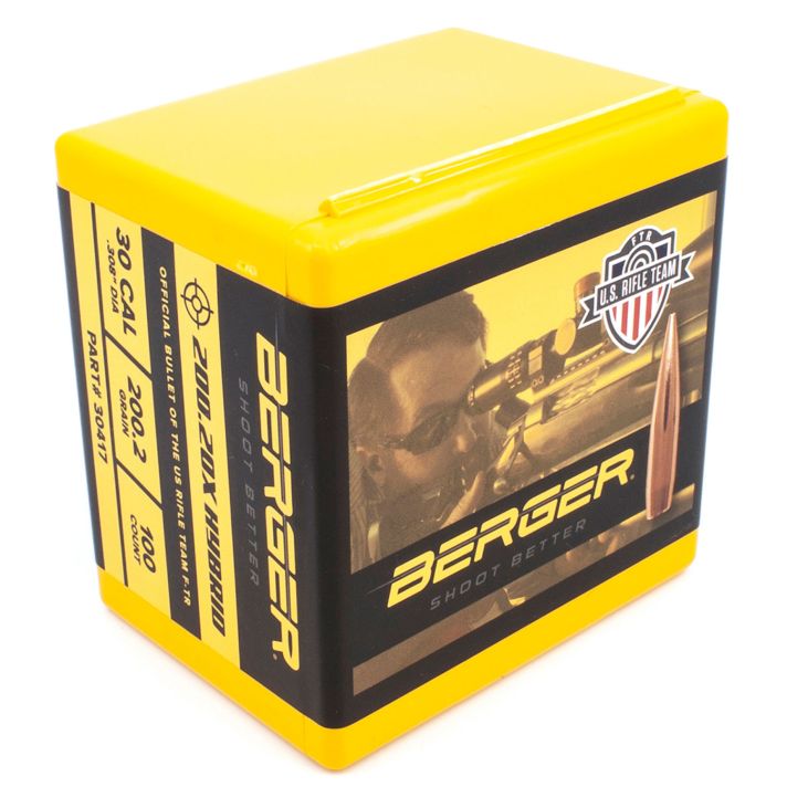 Berger Bullets 30417 Hybrid Target30Cal 200.2gr 100/Box