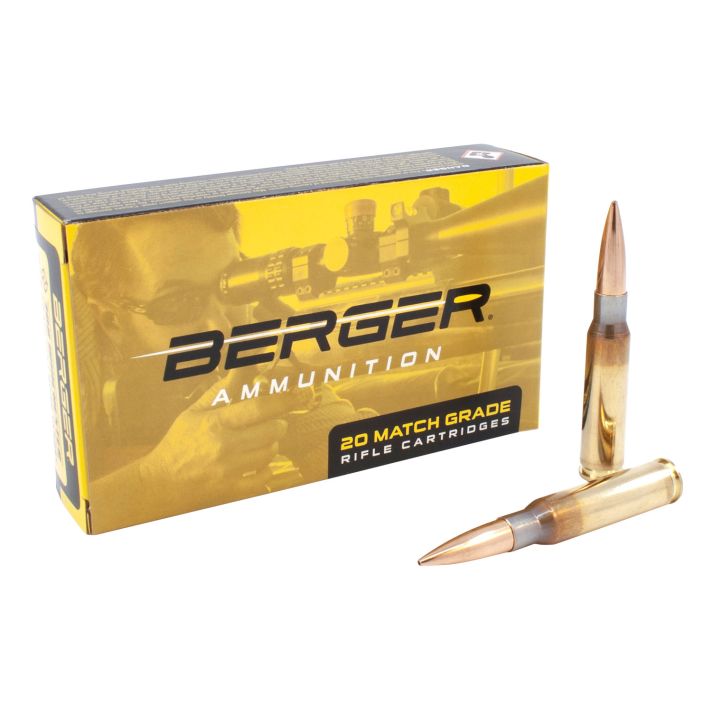 Berger Bullets 60030 Target Rifle 308Win 155.5gr Fullbore Target 20 Per Box/10 Case