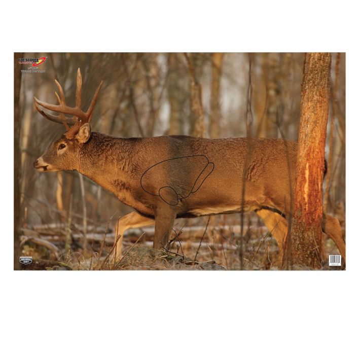 Birchwood Casey 37481 EZE-ScorerWhitetail Deer Paper Hanging 23" x 35" Multi-Color 2 Per Pkg