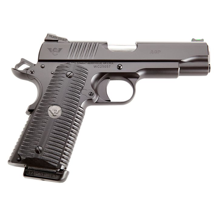Wilson Combat ACPCOM9 ACP Commander 9mm Luger 10+1 4.25" Stainless Match Grade Barrel, Black Serrated Carbon Steel Slide, Black Armor-Tuff Carbon Steel Frame w/Beavertail, Black G10 Eagle Claw Grip