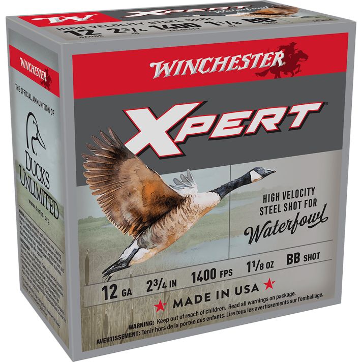 Winchester Ammo WEX12HBB Super X Xpert High Velocity 12Gauge 2.75" 1 1/8oz BBShot 25 Per Box/10 Case