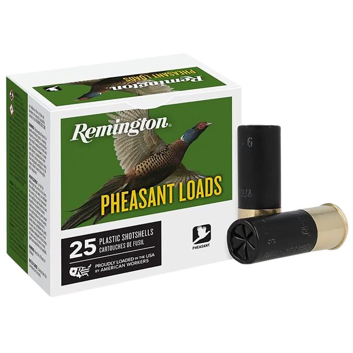 Remington Ammunition 20048 Pheasant12Gauge 2.75" 1 1/4oz 6Shot 25 Per Box/10 Case