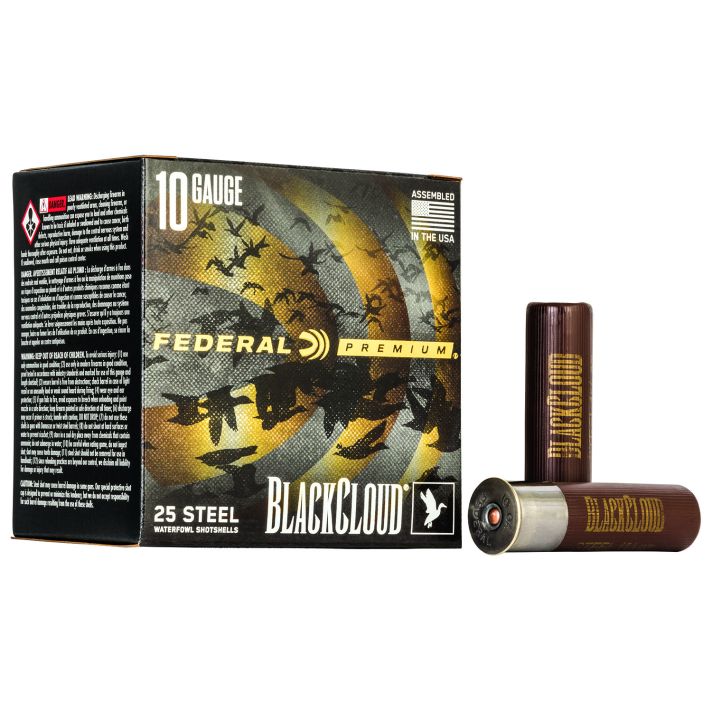 Federal PWBX1072 Black Cloud FS 10Gauge 3.50" 1 5/8oz 2Shot 25 Per Box/10 Case