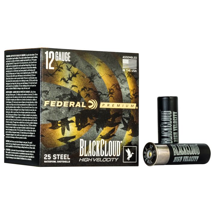 Federal PWBXH1433 Black Cloud FS High Velocity 12Gauge 3" 1 1/8oz 3Shot 25 Per Box/10 Case
