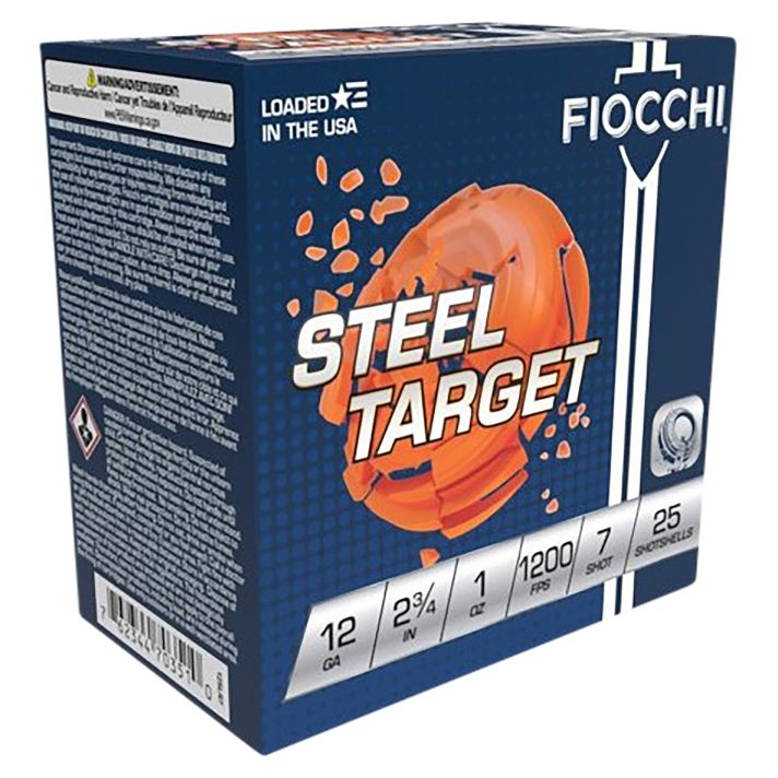 Fiocchi 12SLR7 Steel Target12Gauge 2.75" 1oz 7Shot 25 Per Box/10 Case