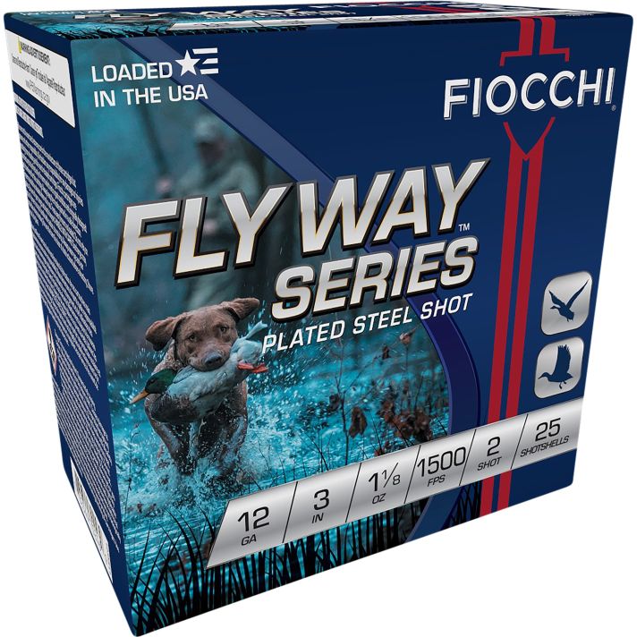 Fiocchi 123ST2 Flyway12Gauge 3" 1 1/8oz 2Shot 25 Per Box/10 Case