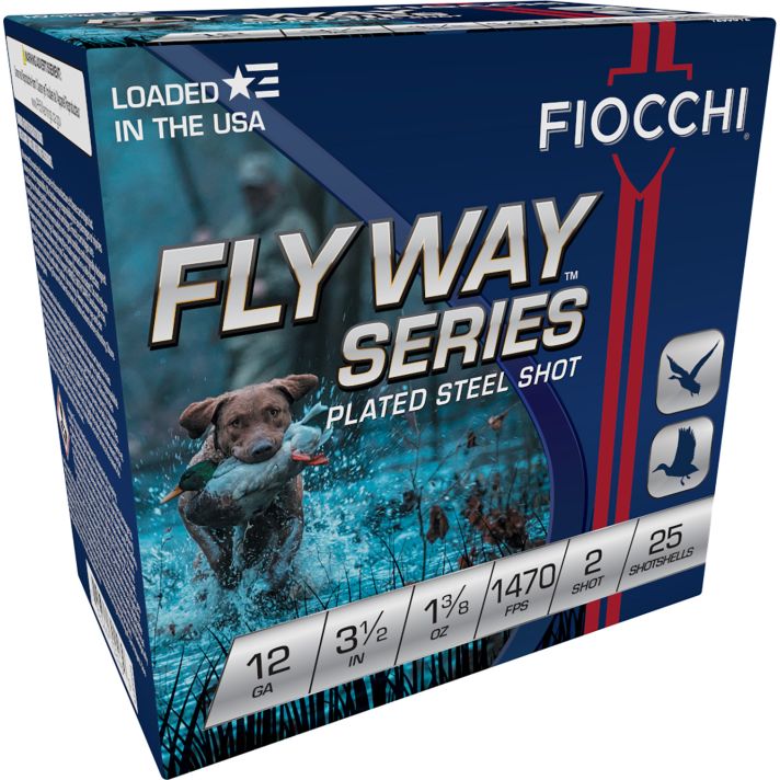 Fiocchi 1235ST2 Flyway12Gauge 3.50" 1 3/8oz 2Shot 25 Per Box/10 Case