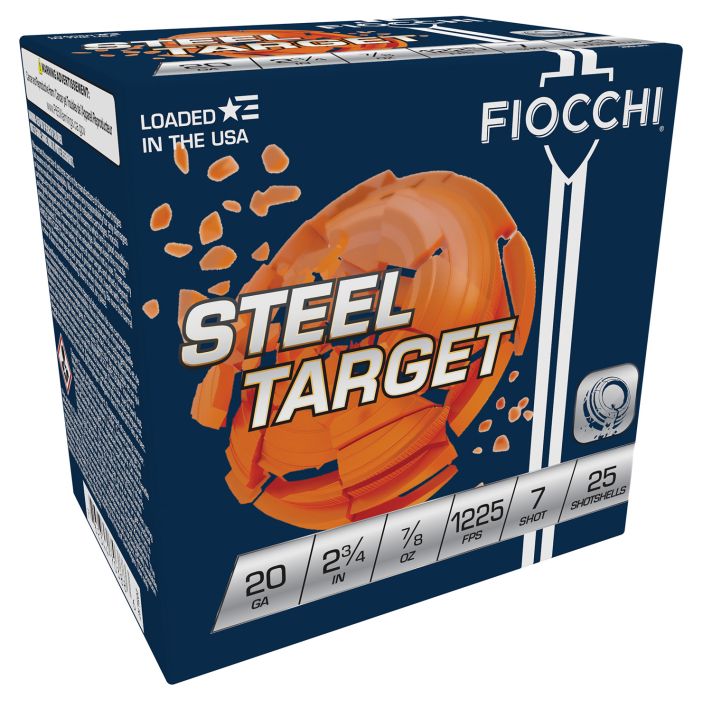 Fiocchi 20SLR7 Steel Target20Gauge 2.75" 7/8oz 7Shot 25 Per Box/10 Case
