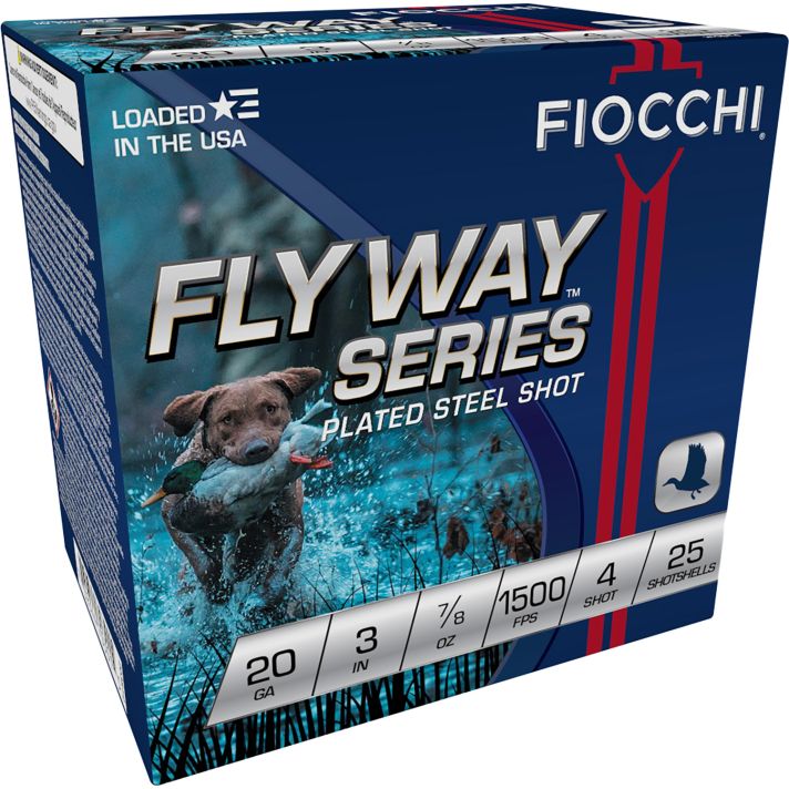 Fiocchi 203ST4 Flyway20Gauge 3" 7/8oz 4Shot 25 Per Box/10 Case