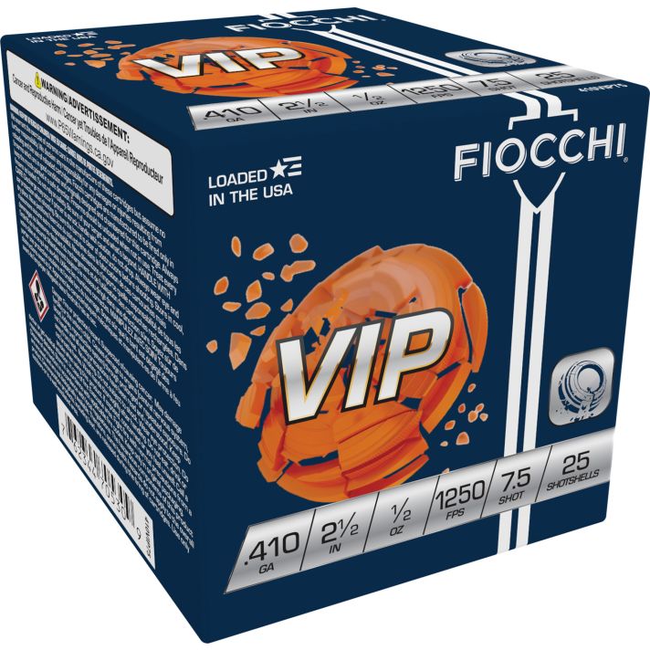Fiocchi 410VIP75 Exacta Target VIP 410Gauge 2.50" 1/2oz 7.5Shot 25 Per Box/10 Case