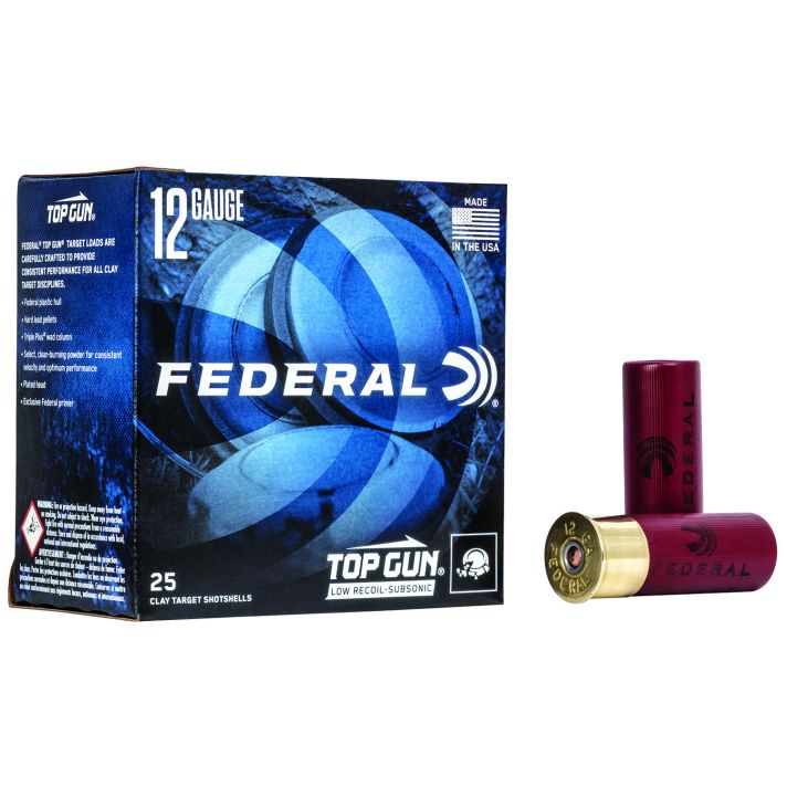 Federal TGM12375 Top Gun Subsonic 12Gauge 2.75" 1 1/8oz 7.5Shot 25 Per Box/10 Case