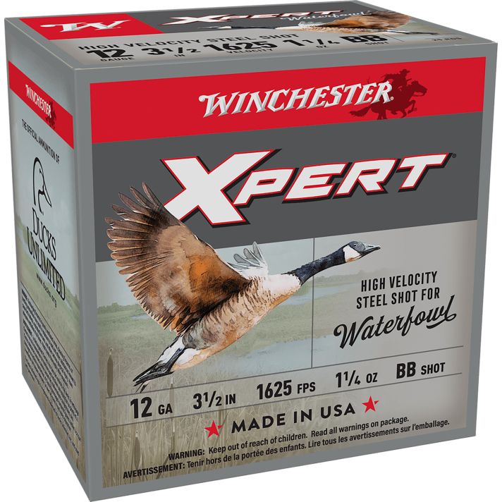 Winchester Ammo WEX12LMBB Super X Xpert High Velocity 12Gauge 3.50" 1 1/4oz BBShot 25 Per Box/10 Case