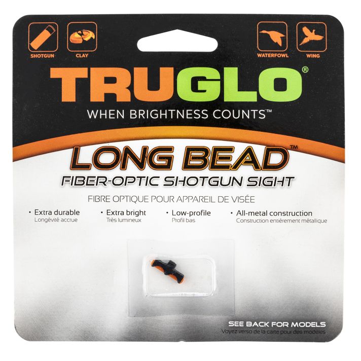 Truglo TG947ARM Long BeadMetal Universal Shotgun Fiber Optic Red 6-40