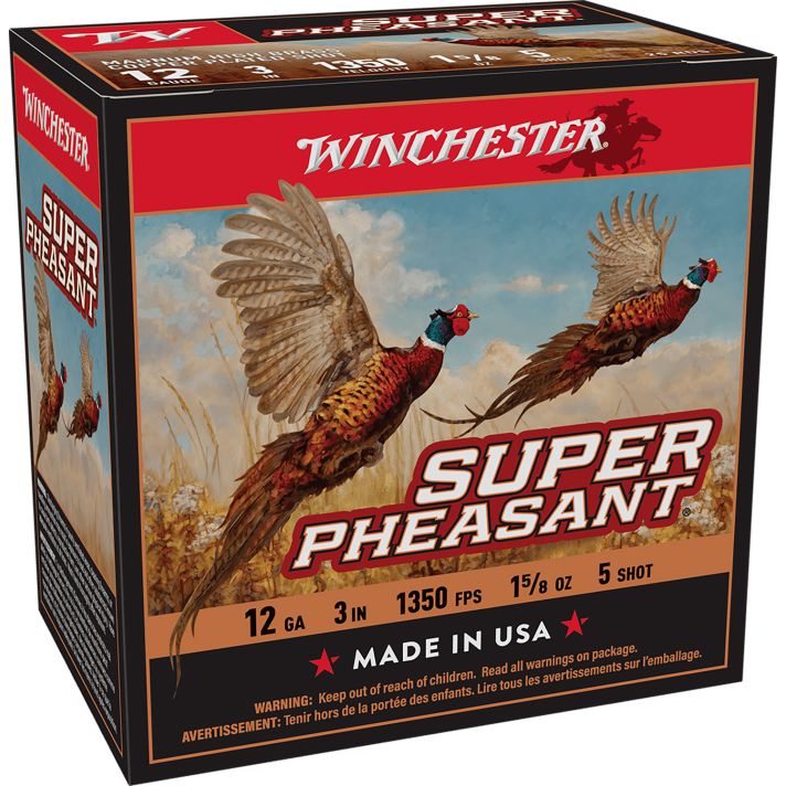 Winchester Ammo X123PH5 Super Pheasant Magnum High Brass 12Gauge 3" 1 5/8oz 5Shot 25 Per Box/10 Case