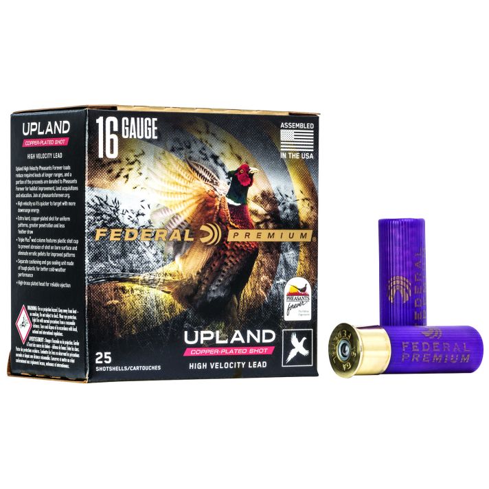 Federal PF1635 Premium Wing-Shok Pheasant Forever High Velocity 16Gauge 2.75" 1 1/8oz 5Shot 25 Per Box/10 Case