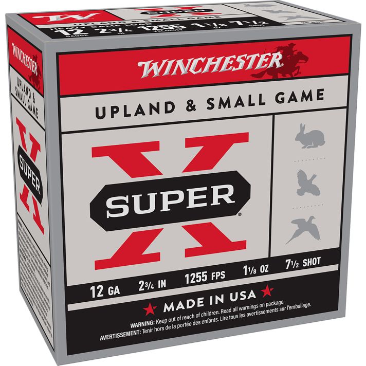 Winchester Ammo XU12H7 Super X Heavy Game Load 12Gauge 2.75" 1 1/8oz 7.5Shot 25 Per Box/10 Case