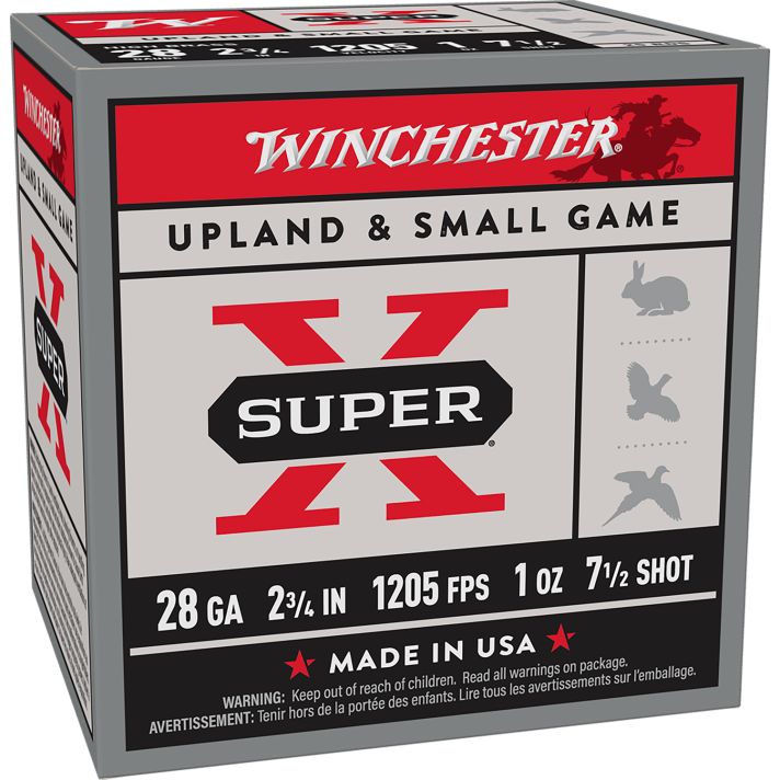 Winchester Ammo X28H7 Super X Heavy Game Load High Brass 28Gauge 2.75" 1oz 7.5Shot 25Per Box/10 Case
