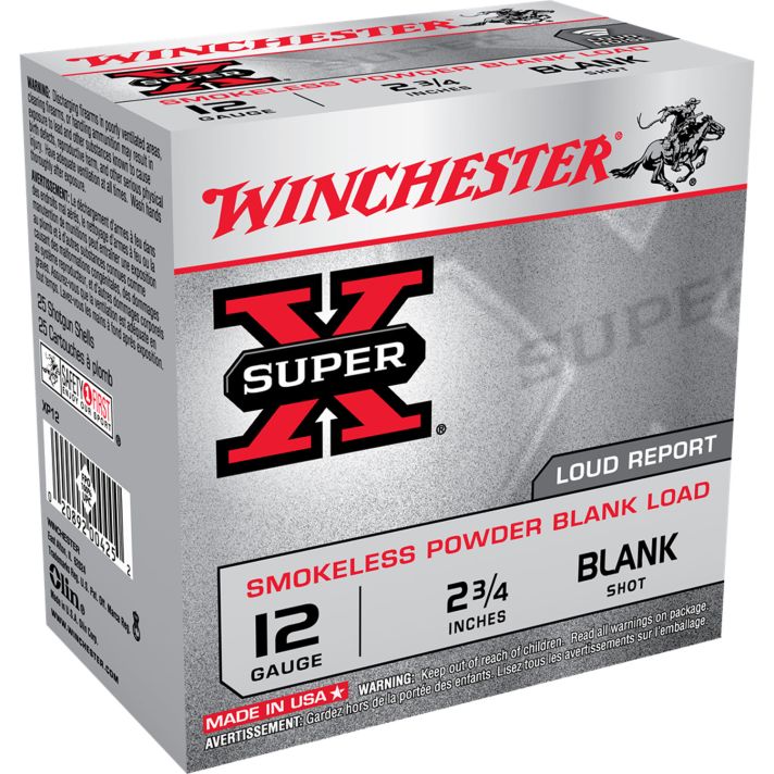 Winchester Ammo XP12 Super X Blank 12Gauge 2.75" 25 Per Box/10 Case