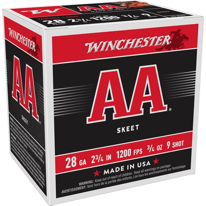 Winchester Ammo AA289 AA28Gauge 2.75" 3/4oz 9Shot 25 Per Box/10 Case