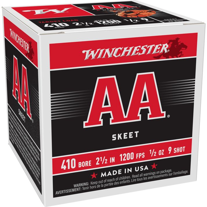 Winchester Ammo AA419 AA410Gauge 2.50" 1/2oz 9Shot 25 Per Box/10 Case