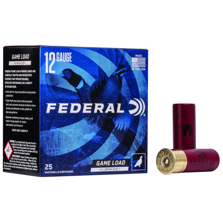 Federal H12675 Game-Shok High Brass 12Gauge 2.75" 1 1/4oz 7.5Shot 25 Per Box/10 Case