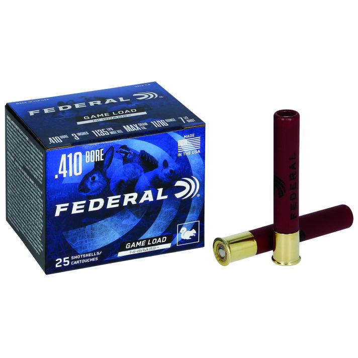 Federal H41375 Game-Shok High Brass 410Gauge 3" 11/16oz 7.5Shot 25 Per Box/10 Case