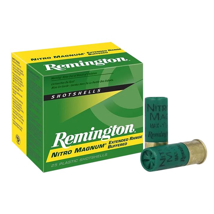 Remington Ammunition 26684 Nitro Magnum12Gauge 3" 1 7/8oz 4Shot 25 Per Box/10 Case