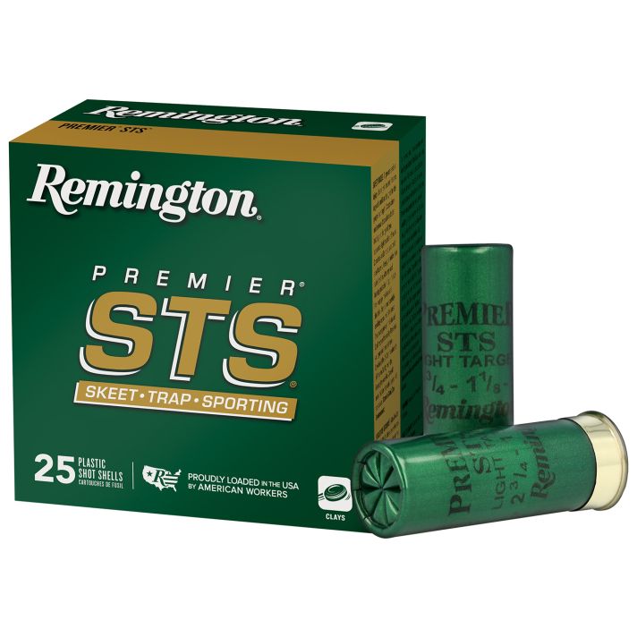 Remington Ammunition 20116 Premier STS12 Gauge 2.75" 1 1/8 oz 9 Shot 25 Per Box/ 10 Cs