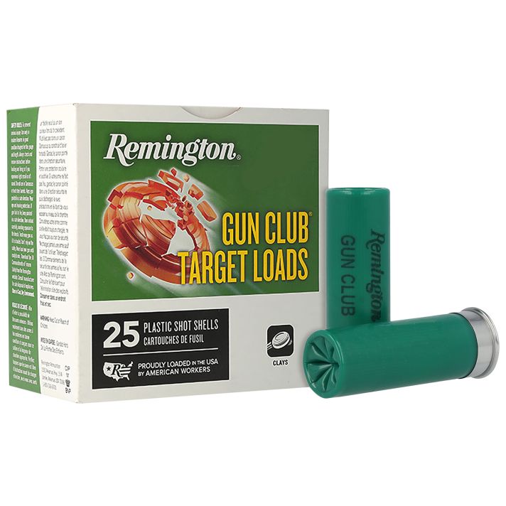 Remington Ammunition 20230 Gun Club12Gauge 2.75" 1 1/8oz 8Shot 25 Per Box/10 Case