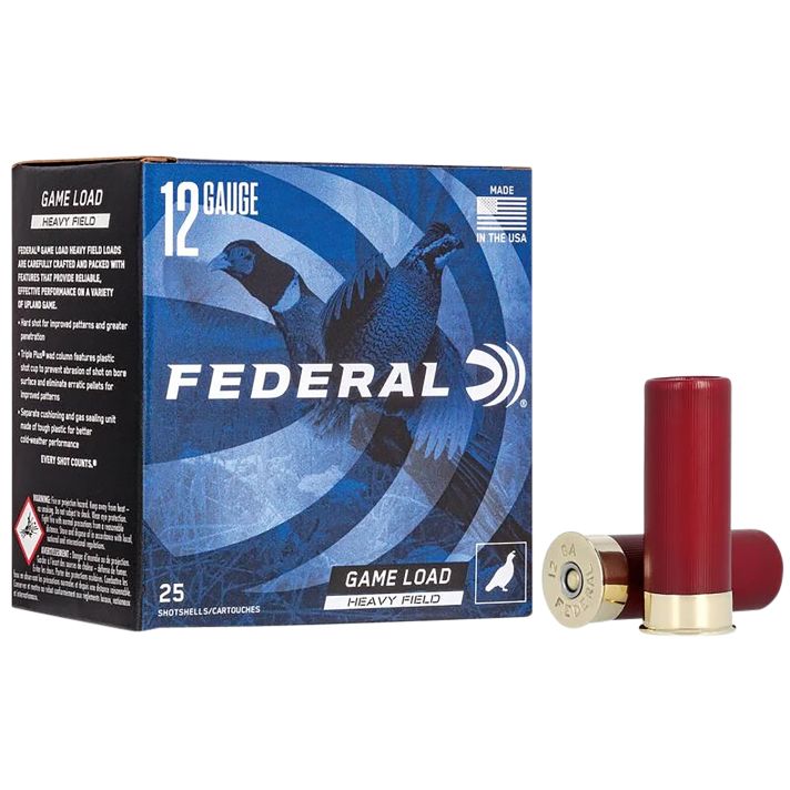 Federal H1256 Game-Shok Heavy Field 12Gauge 2.75" 1 1/4oz 6Shot 25 Per Box/10 Case