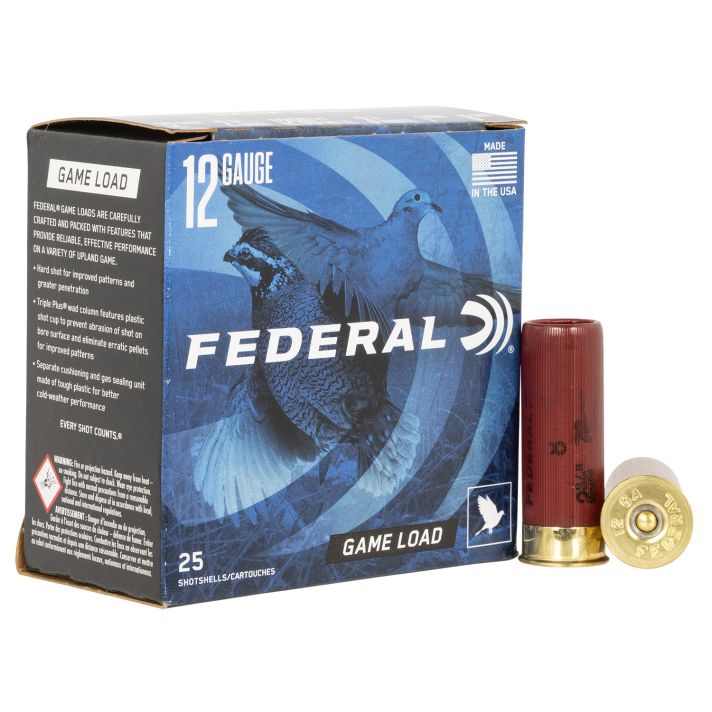 Federal H1218 Game-Shok Upland 12Gauge 2.75" 1oz 8Shot 25 Per Box/10 Case