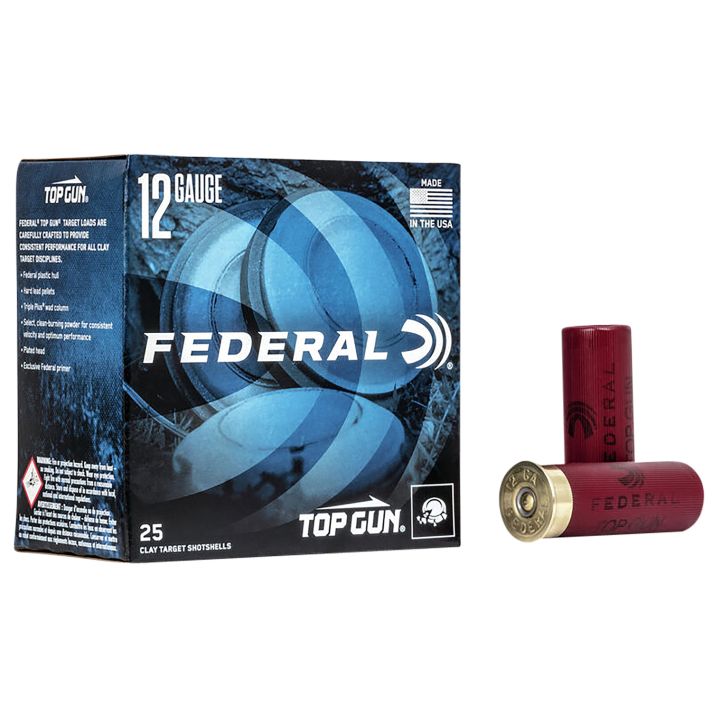 Federal TGL128 Top Gun12Gauge 2.75" 1 1/8oz 8Shot 25 Per Box/10 Case