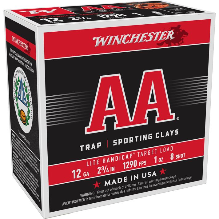 Winchester Ammo AAHLA128 AA Lite Handicap Target 12Gauge 2.75" 1oz 8Shot 25 Per Box/10 Case