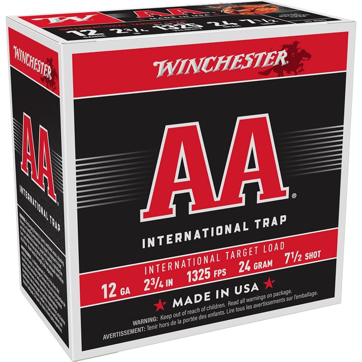 Winchester Ammo AANL127 AA International Target 12Gauge 2.75" 7.5Shot 25 Per Box/10 Case