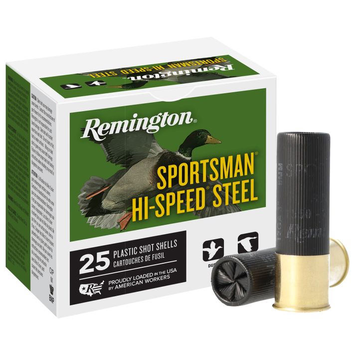 Remington Ammunition 20900 Sportsman Hi-Speed Steel 12Gauge 3" 1 3/8oz BBShot 25 Per Box/10 Case