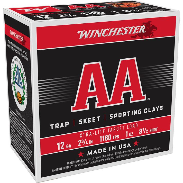 Winchester Ammo AAL1285 AA Xtra-Lite 12Gauge 2.75" 1oz 8.5Shot 25 Per Box/10 Case