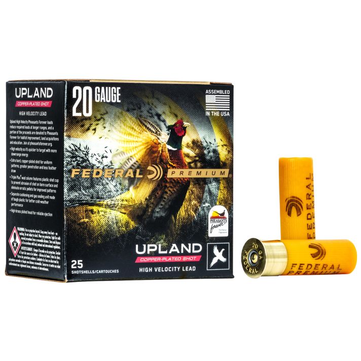 Federal PF2045 Premium Wing-Shok Pheasant Forever High Velocity 20Gauge 2.75" 1oz 5Shot 25 Per Box/10 Case