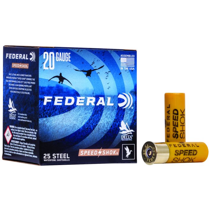 Federal WF2087 Speed-Shok20Gauge 2.75" 3/4oz 7Shot 25 Per Box/10 Case