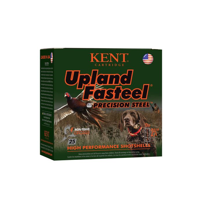 Kent Cartridge K122US325 Upland Fasteel12Gauge 2.75" 1 1/8oz 5Shot 25 Per Box/10 Case