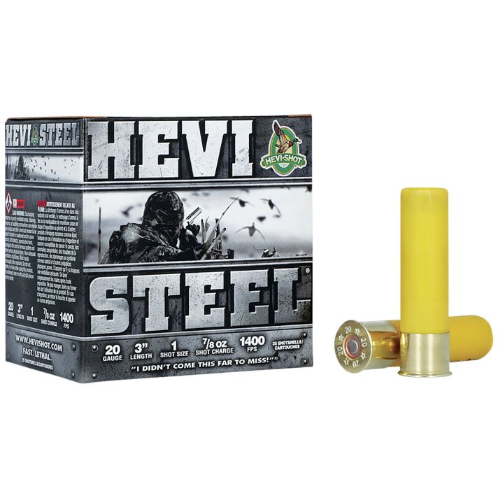 HEVI-Shot HS62001 HEVI-Steel20Gauge 3" 7/8oz 1Shot 25 Per Box/10 Case