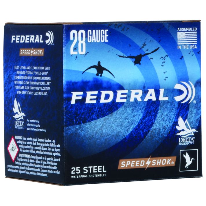 Federal WF2836 Speed-Shok28Gauge 2.75" 5/8oz 6Shot 25 Per Box/10 Case