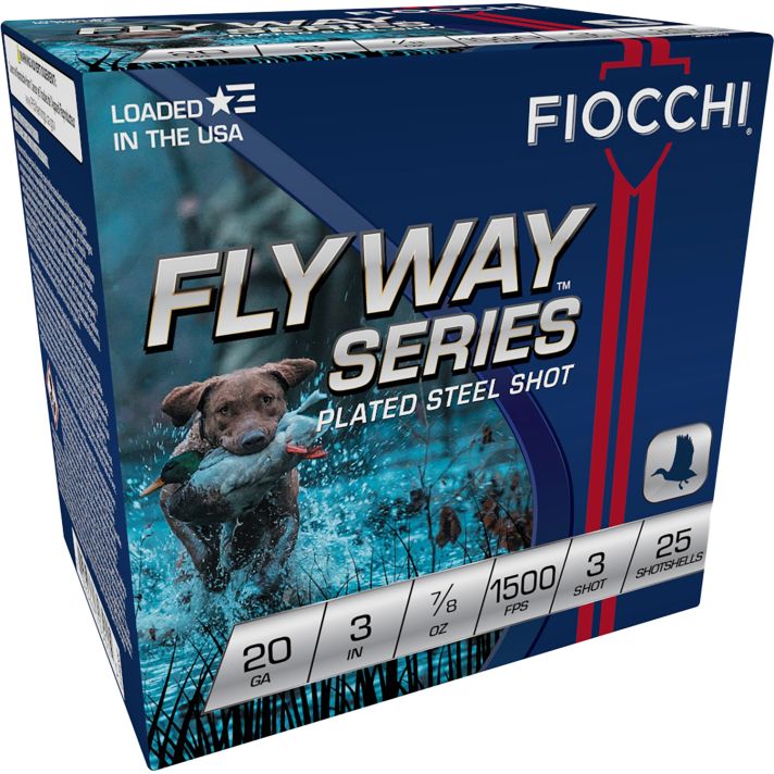 Fiocchi 203ST3 Flyway20Gauge 3" 7/8oz 3Shot 25 Per Box/10 Case