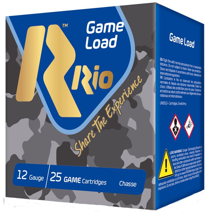 Rio Ammunition SG3275 Game Load Super Game High Velocity 12Gauge 2.75" 1 1/8oz 7.5Shot 25 Per Box/10 Case