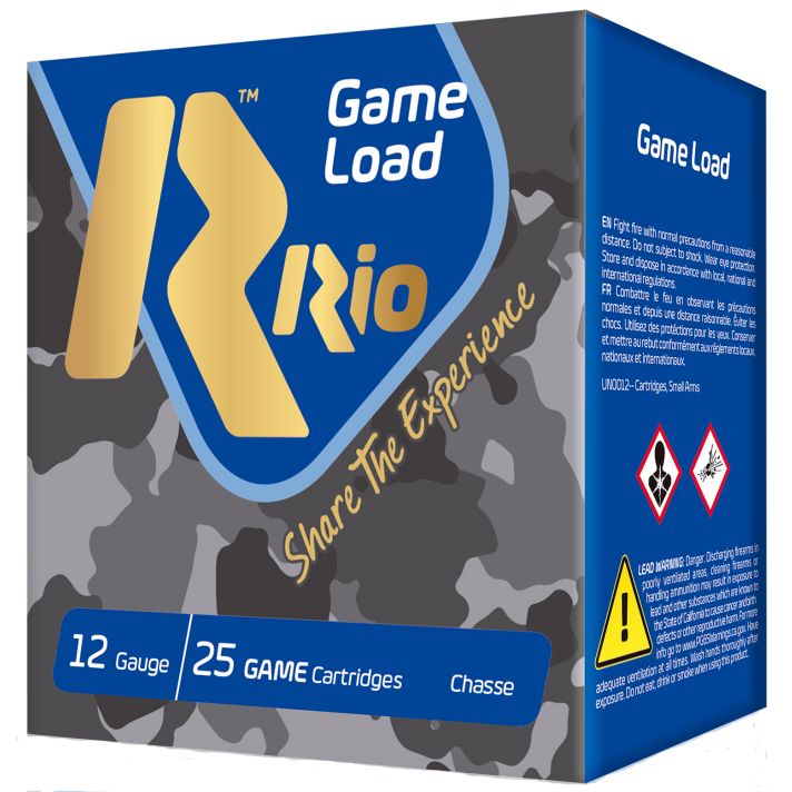 Rio Ammunition SG328 Game Load Super Game High Velocity 12Gauge 2.75" 1 1/8oz 8Shot 25 Per Box/10 Case