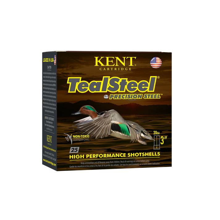 Kent Cartridge KTS203286 TealSteel Precision Steel 20 Gauge 3" 1oz 6 Shot 25 Per Box/10 Case